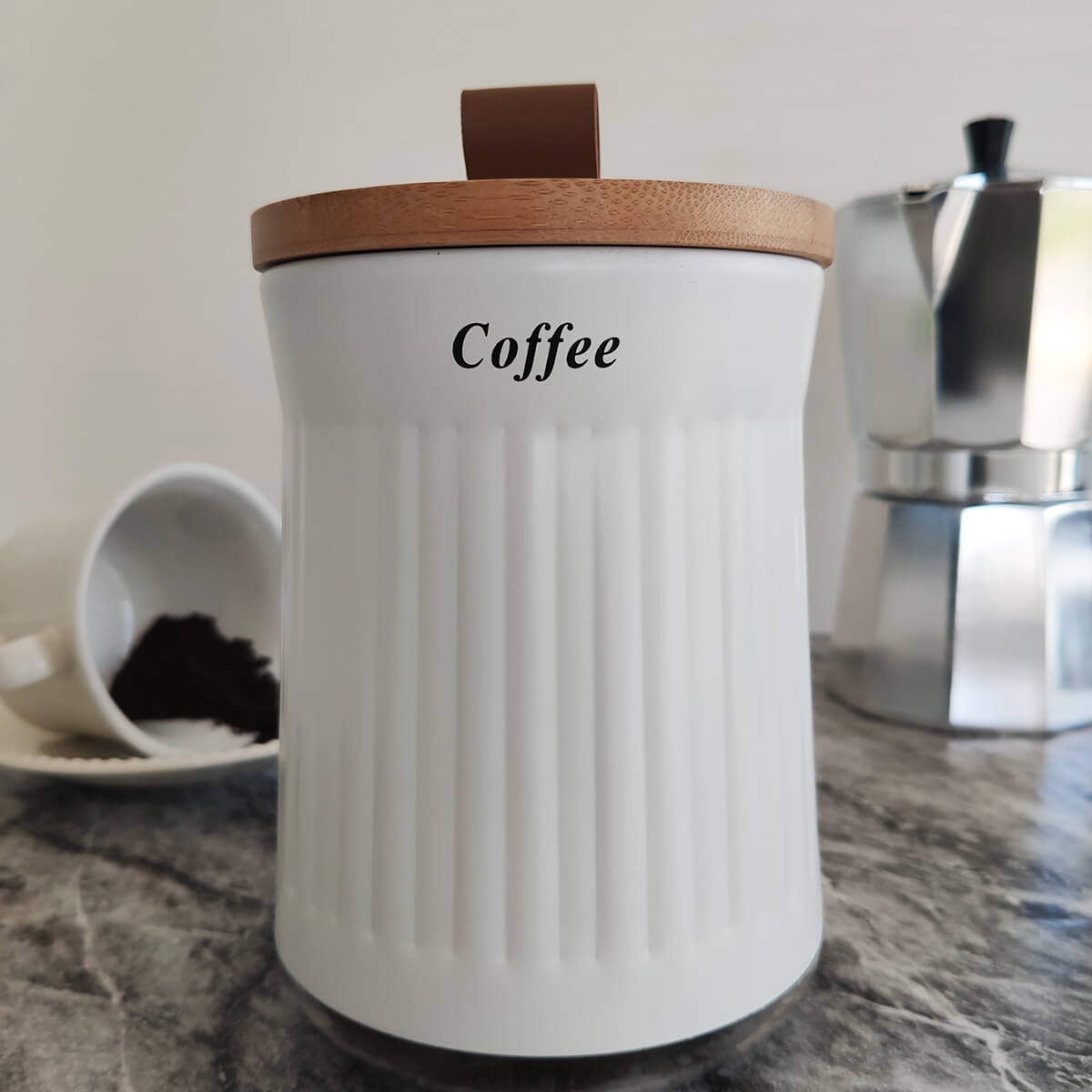Porta Condimentos Lata Hermética Pote Café Decorativa Coffee Cozinha Vintage