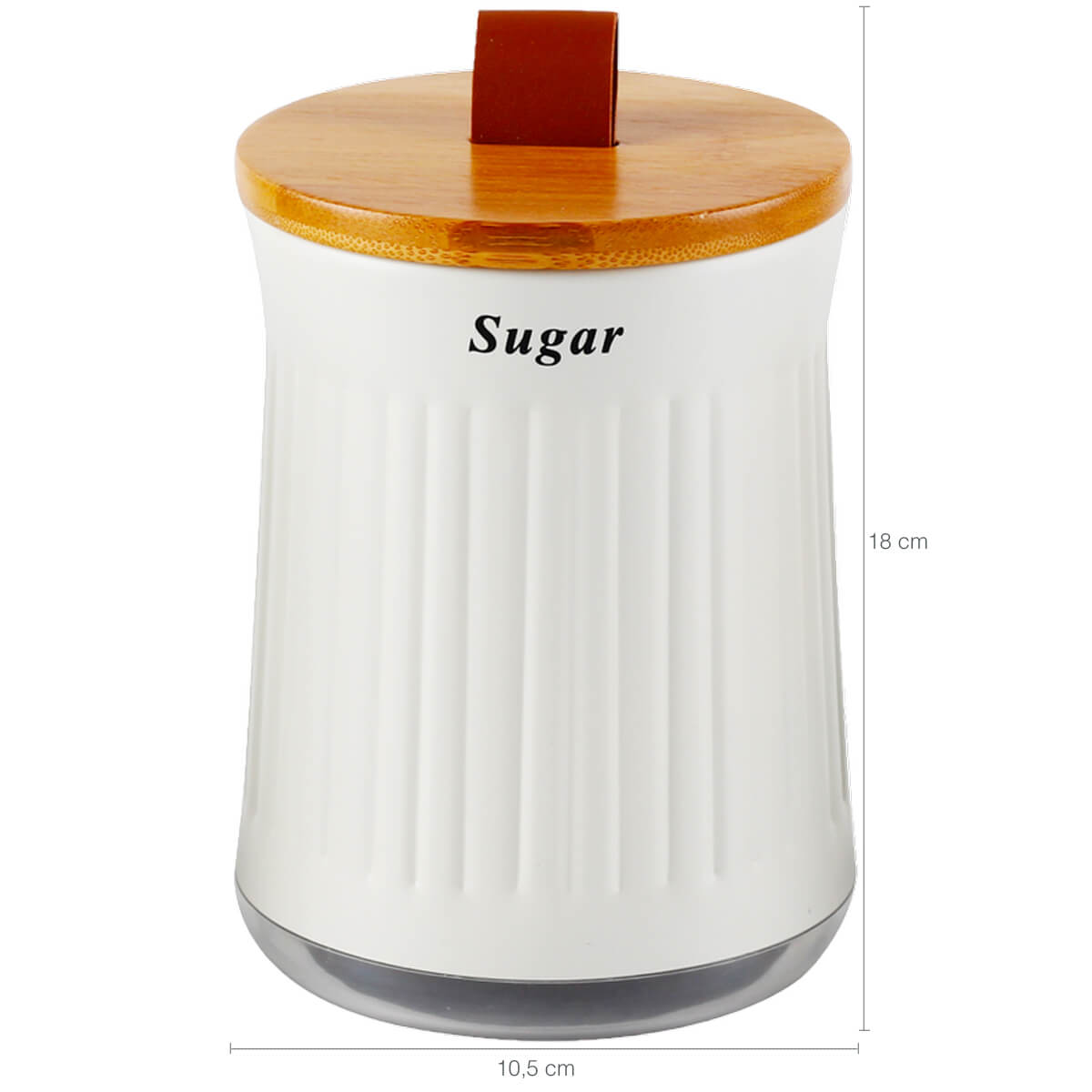 Porta Condimentos Pote Hermético Para Açúcar Lata Decorativa Cozinha Sugar