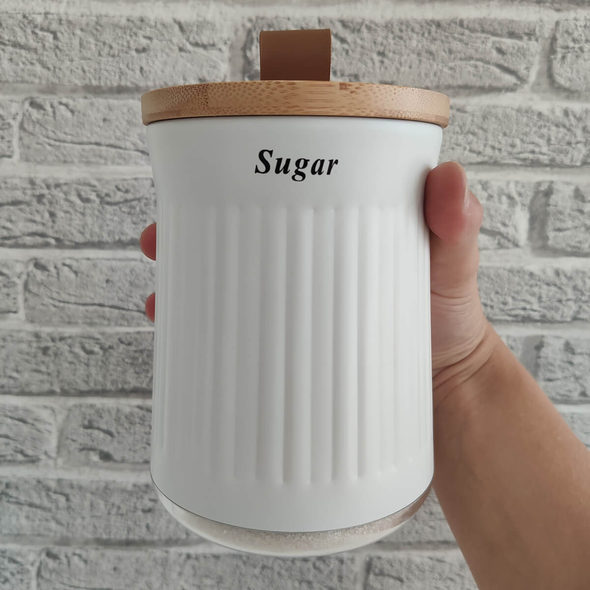 Porta Condimentos Pote Hermético Para Açúcar Lata Decorativa Cozinha Sugar