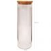 Pote Hermético 1650ml Vidro Borosilicato Tampa Bambu Vika