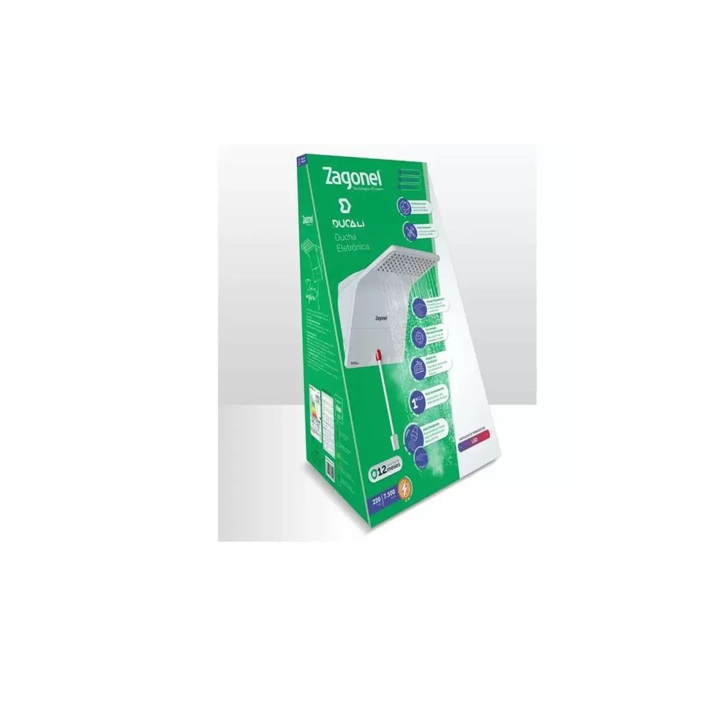 Ducha Eletrônica Ducali Branca 7.500W 220V - Zagonel