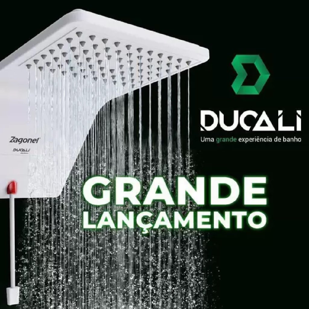 Ducha Eletrônica Ducali Branca 7.500W 220V - Zagonel