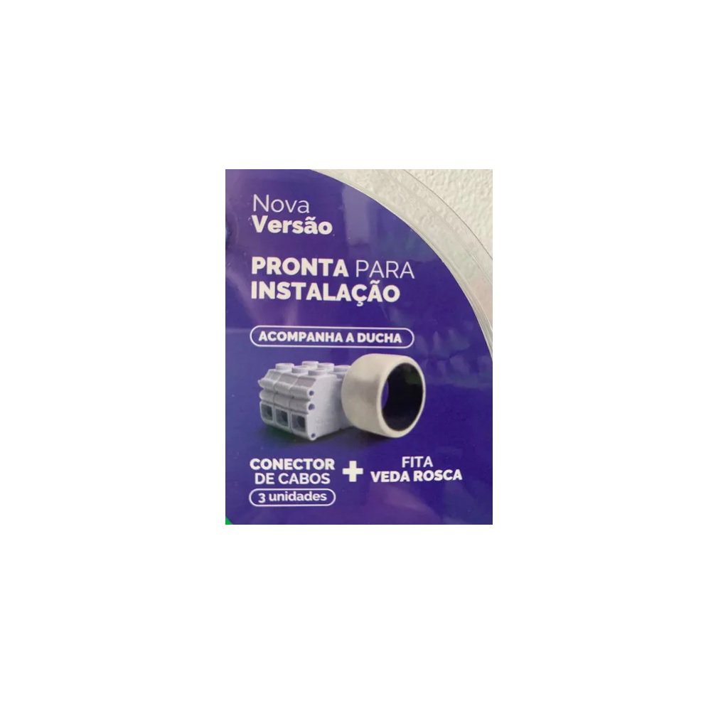 Ducha Master Banho Eletrônica 7.500W 220V - Kit Completo para Instalação - Zagonel