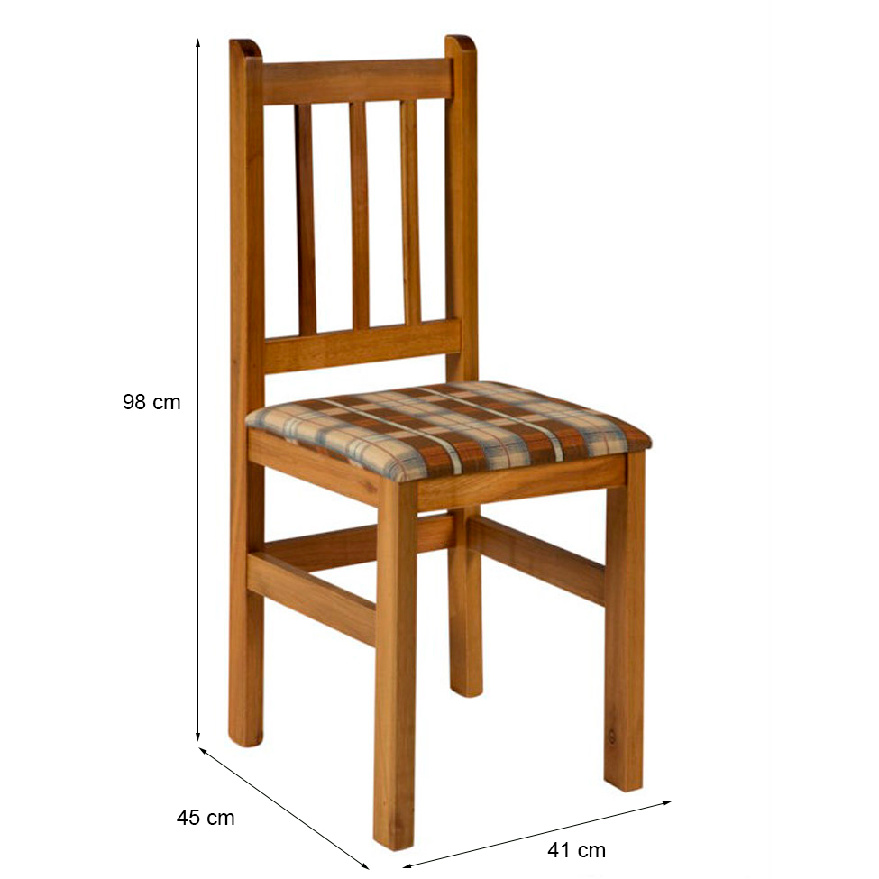 Conjunto com 2 Cadeiras Di Marzio Marrom