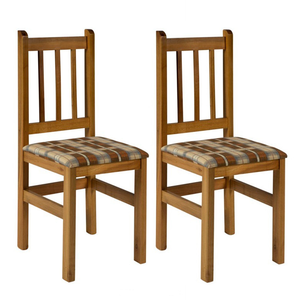 Conjunto com 2 Cadeiras Di Marzio Marrom