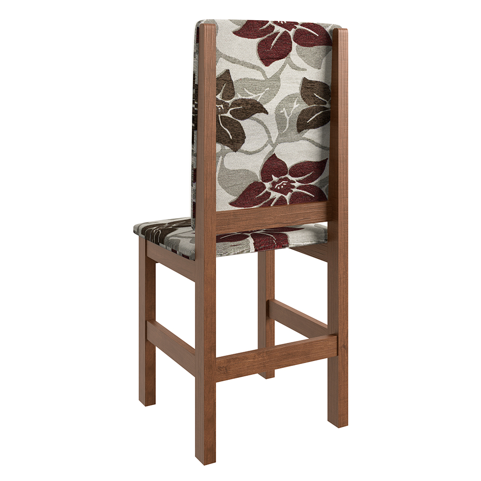 Conjunto com 2 Cadeiras Kai Tabaco e Floral