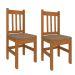 Conjunto de 2 Cadeiras Mily Suede Canela