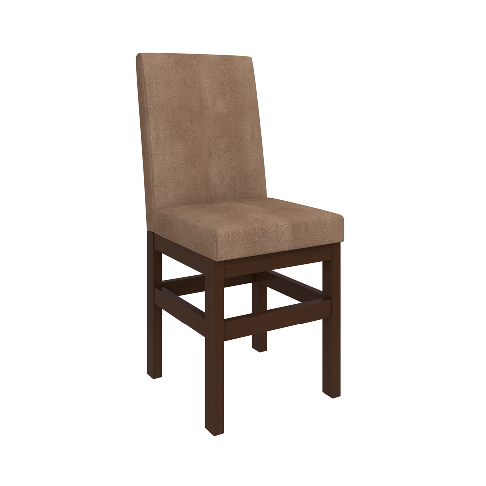 Conjunto de 2 Cadeiras Zima Suede Tabaco