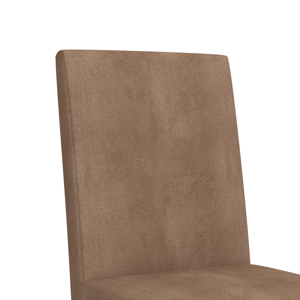 Conjunto de 2 Cadeiras Zima Suede Tabaco