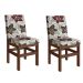 Conjunto de 2 Cadeiras Zima Suede Tabaco e Floral