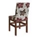 Conjunto de 2 Cadeiras Zima Suede Tabaco e Floral