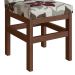 Conjunto de 2 Cadeiras Zima Suede Tabaco e Floral