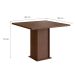 Conjunto de Mesa com 4 Cadeiras Davi Suede Tabaco