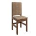 Conjunto de Mesa com 4 Cadeiras Davi Suede Tabaco