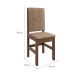 Conjunto de Mesa com 4 Cadeiras Davi Suede Tabaco