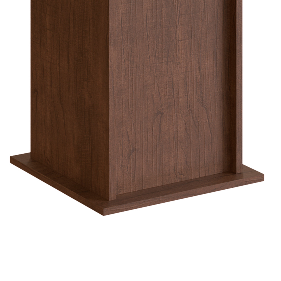 Conjunto de Mesa com 4 Cadeiras Davi Suede Tabaco