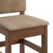 Conjunto de Mesa com 4 Cadeiras Davi Suede Tabaco