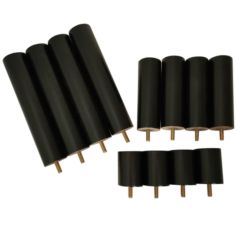 12 Pés de Madeira Anti Refluxo Conjunto de Pés para Cama Box