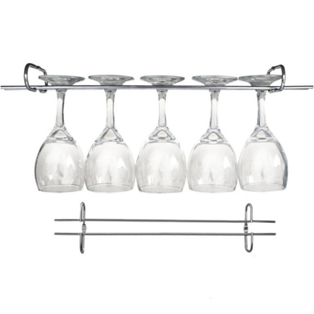 12 Suportes Organizador De Armário Porta Taças Cromado 42cm