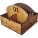 25 Porta Guardanapos e Sachês de Mesa MDF Pães para Padaria