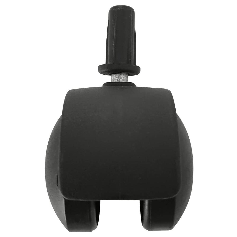 7 Rodízios de Pressão Plástico Preto com Pino Para Cama Box Casal Rodinhas Giratórias