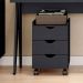 7 Rodízios de Pressão Plástico Preto com Pino Para Cama Box Casal Rodinhas Giratórias