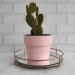 Bandeja Decorativa 21cm Bandeja Redonda Espelhada Pequena Rose Gold