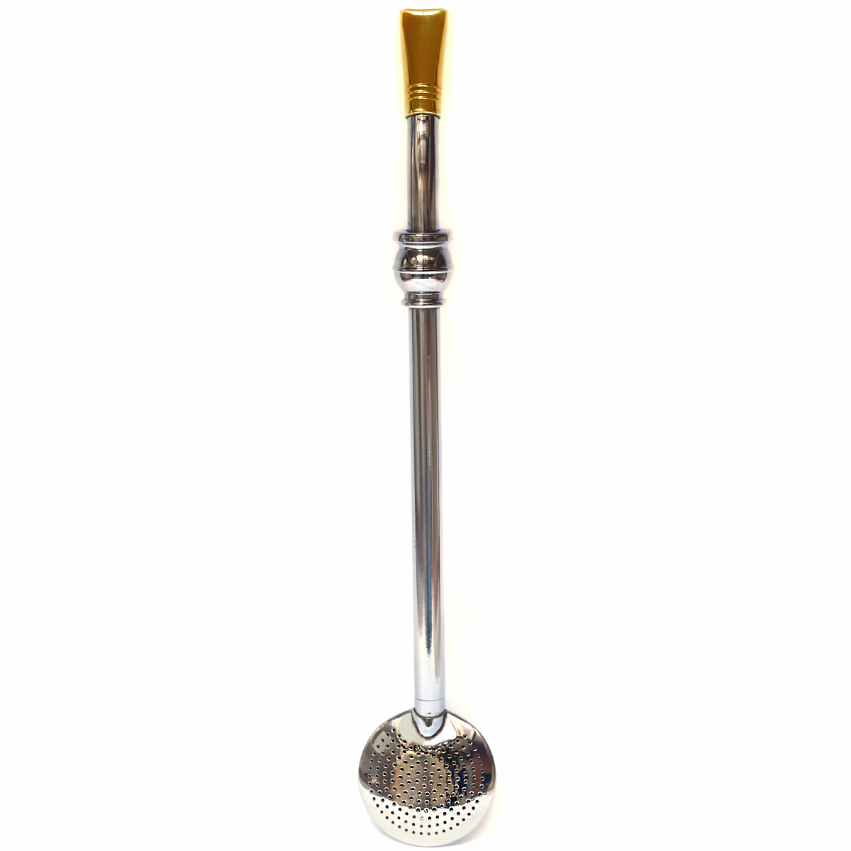 Bomba 25cm Chimarrão Terere Banhada Ouro 18 Anel Forma Cuia