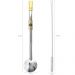 Bomba Chimarrão Rosca Aço Inox 304 Ouro 18k Pingente Desenho Brasao