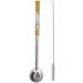 Bomba Chimarrão Rosca Aço Inox 304 Ouro 18k Pingente Desenho Cavalo