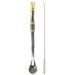 Bomba De Chimarrão Aço Inox Banho Ouro 18k Desenho Laçador