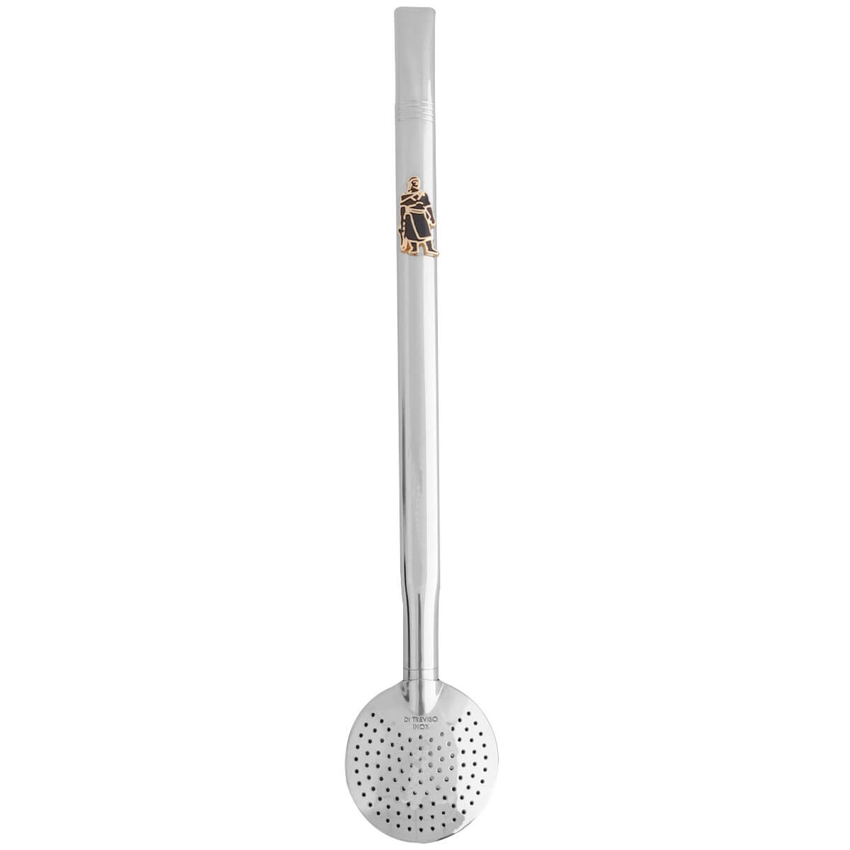 Bomba De Chimarrão Tereré Aço Inox 23cm Com Rosca Pingente Laçador