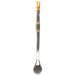Bomba Para Mate Chimarrão ou Terere 24cm Inox Ouro 18k Pera Brasão