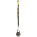Bomba Para Mate Chimarrão ou Terere 24cm Inox Ouro 18k Pera Cavalo