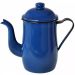 Bule Café Esmaltado 1,25 Litros e 4 Xícaras 70ml Tradicional Azul