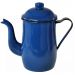 Bule Café Esmaltado 1,25 Litros e 6 Xícaras 70ml Tradicional Azul