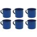 Bule Café Esmaltado 1,25 Litros e 6 Xícaras 70ml Tradicional Azul