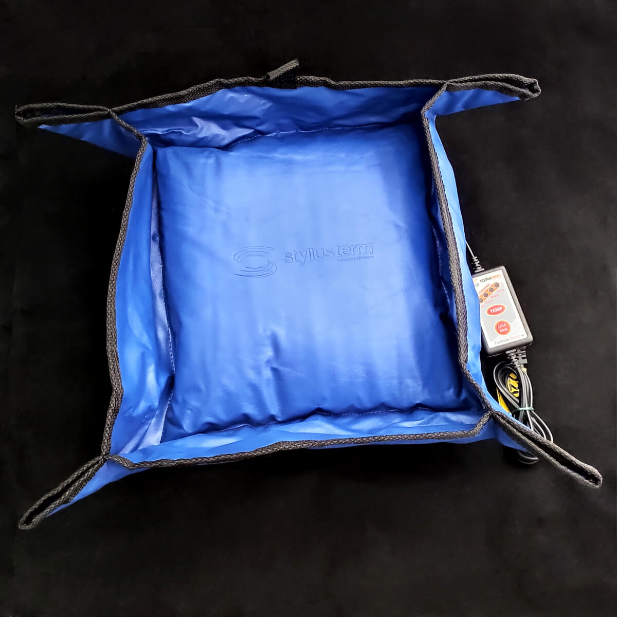 Cama Para Cachorro Gato Termo Pet 35cm X 35cm 220V Azul
