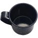 Caneca Xícara Agata 350ml Aço Cromado Esmaltado Rustica Azul