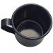 Caneca Xícara Agata Aço Esmaltado Leiteira Rustica 650ml Azul