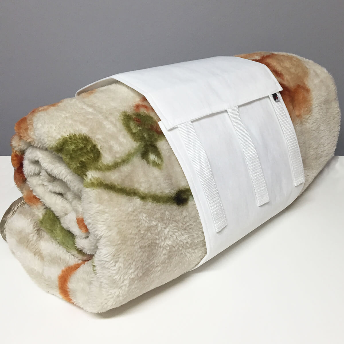 Cinta Organizadora em TNT Grande para Mantas Cobertas 26cm x 105cm Branco