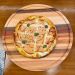 Conjunto 2 Tábuas de Madeira para Servir Pizzas Frios Petiscos 35cm e 38cm Redondas
