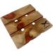 Conjunto 4 Descansos de Panela 18x18cm em Madeira Nobre Zanl
