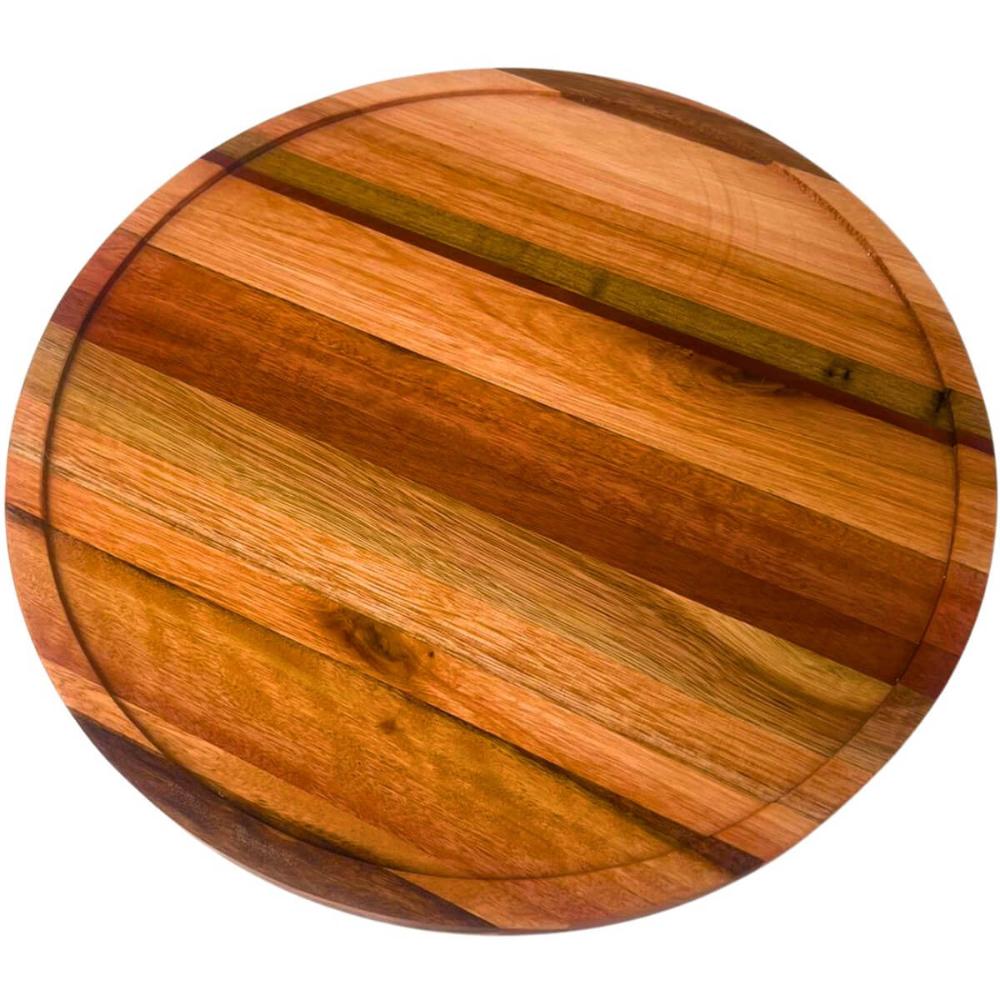 Conjunto 50 Tábuas para Servir Pizzas 38cm de Madeira Redond