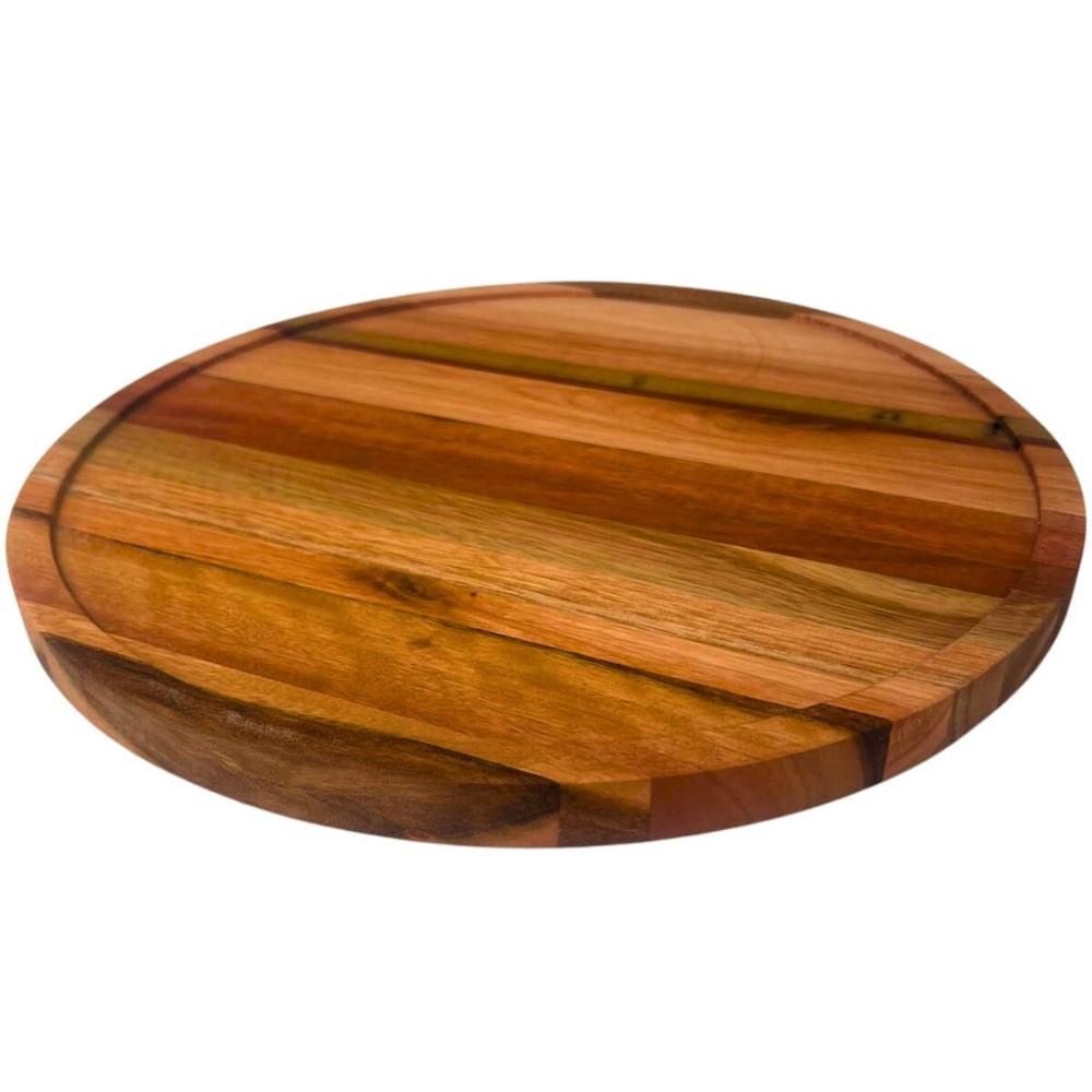 Conjunto 50 Tábuas para Servir Pizzas 38cm de Madeira Redond