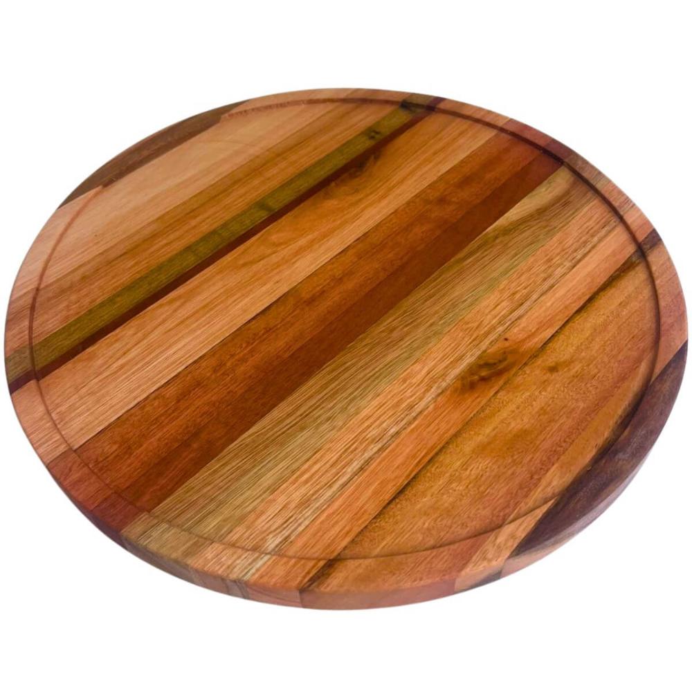 Conjunto 50 Tábuas para Servir Pizzas 38cm de Madeira Redond