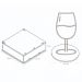 Conjunto 6 Porta Copos Com Caixa MDF Descanso De Copos de Me