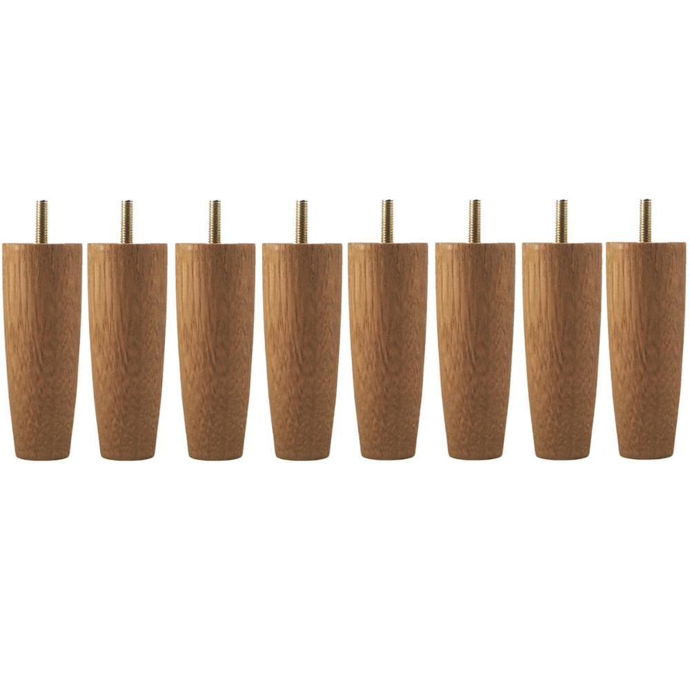 Conjunto 8 Pés Para Móveis Cama Casal Pé Para Cama Box Em Madeira