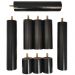 Conjunto 9 Pés Anti Refluxo de Madeira para Cama Box Pés Fixos