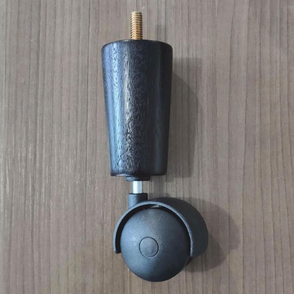 Conjunto de 4 Pés Cama Box Solteiro Casal Pés para Móveis Ro